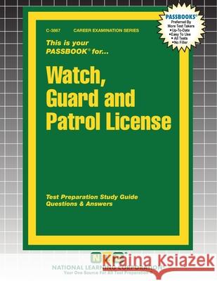 Watch, Guard and Patrol License Passbooks 9781799338673 National Learning Corp - książka