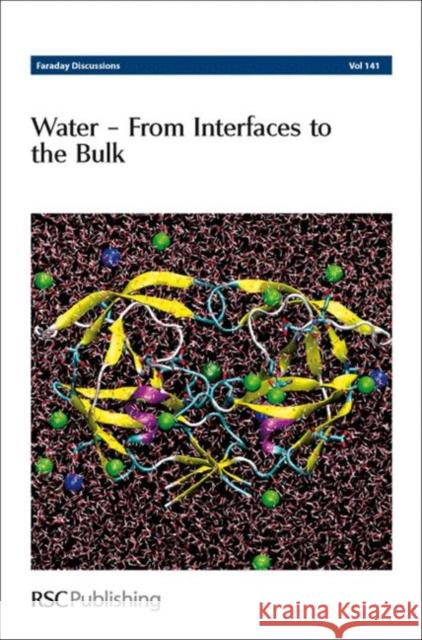 Water: From Interfaces to the Bulk: Faraday Discussions No 141 Chemistry, Royal Society of 9781847558367 Royal Society of Chemistry - książka