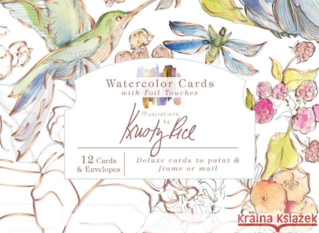 Watercolor Cards with Foil Touches: Illustrations by Kristy Rice Kristy Rice 9780764363146 Schiffer Craft - książka