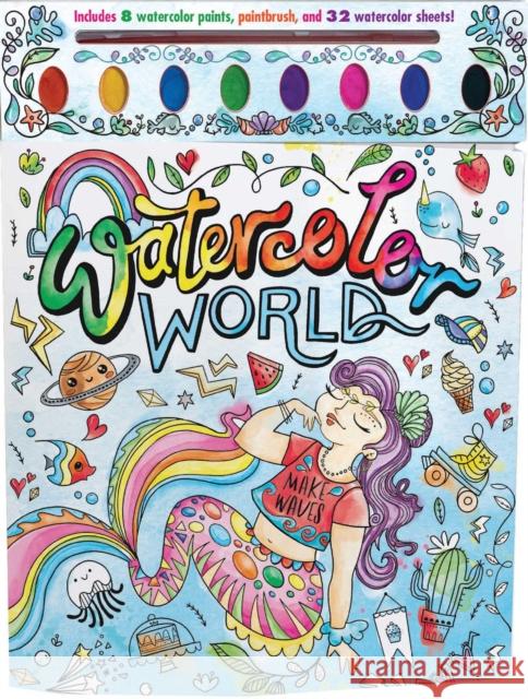 Watercolor World Courtney Acampora Nancy Leschnikoff 9781645176978 Silver Dolphin Books - książka