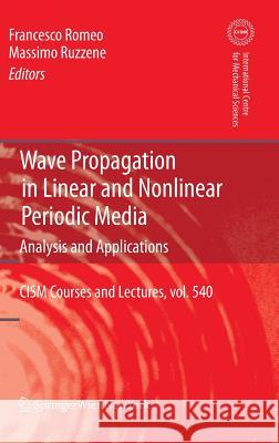 Wave Propagation in Linear and Nonlinear Periodic Media: Analysis and Applications Romeo, Francesco 9783709113080 Springer - książka