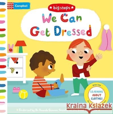 We Can Get Dressed: Learning About Clothes Campbell Books 9781529004014 Pan Macmillan - książka