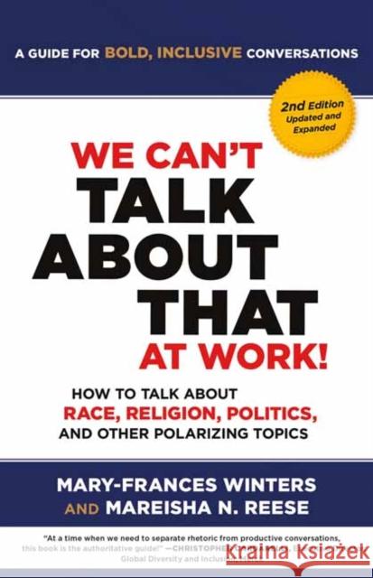 We Can't Talk about That at Work! Second Edition Mareisha Reese 9781523006311 Berrett-Koehler Publishers - książka