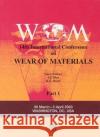 Wear of Materials: 14th International Conference Blau, P. 9780080443010 Elsevier Science