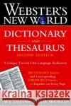 Webster's New World Dictionary and Thesaurus, 2nd Edition (Paper Edition) Webster's New World Dictionary           Charlton Laird Editors of Webster's New World Dictionar 9780764565458 MacMillan Reference Books