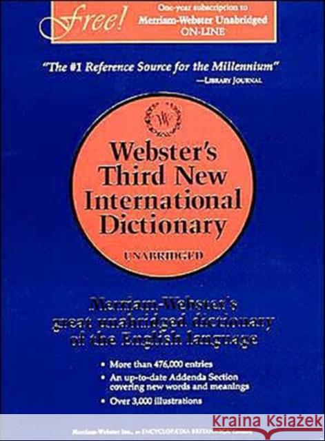 Webster's Third New International Dictionary [With Access Code] Merriam-Webster 9780877792017 Merriam-Webster - książka