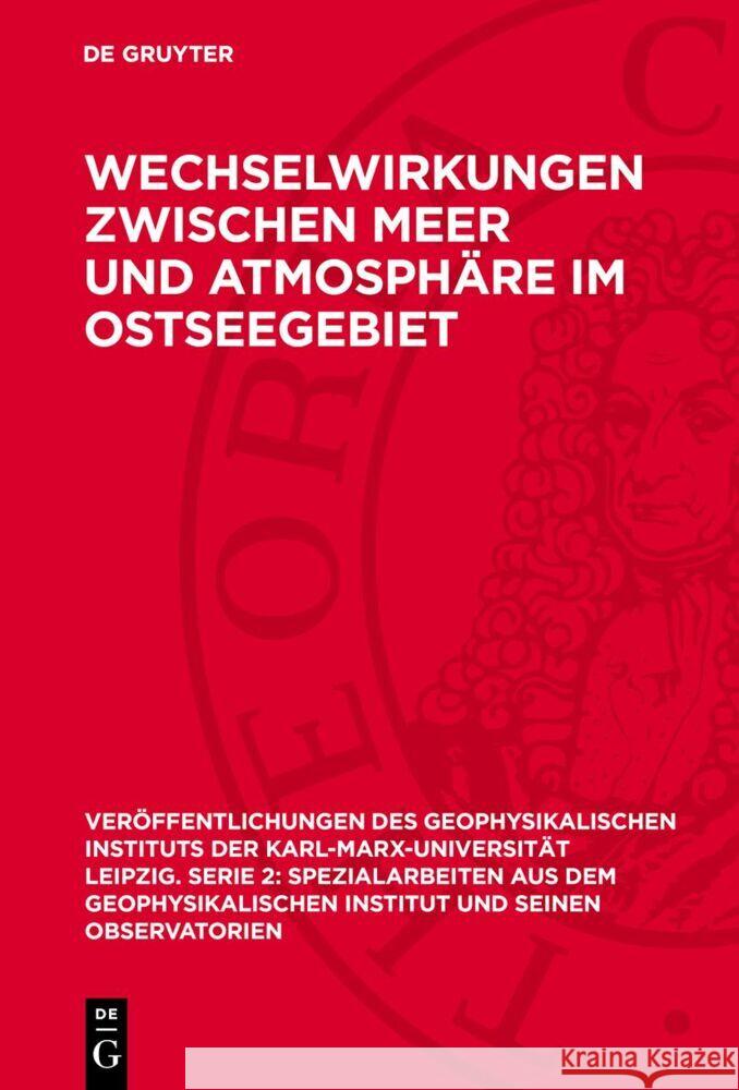 Wechselwirkungen zwischen Meer und Atmosphäre im Ostseegebiet  9783112756522 De Gruyter (JL) - książka