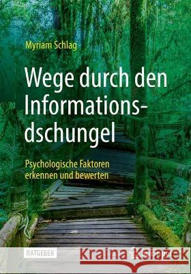 Wege durch den Informationsdschungel: Psychologische Faktoren erkennen und bewerten Myriam Schlag 9783658403294 Springer - książka