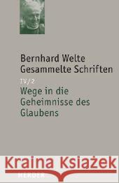 Wege in die Geheimnisse des Glaubens  9783451292132 Herder, Freiburg - książka