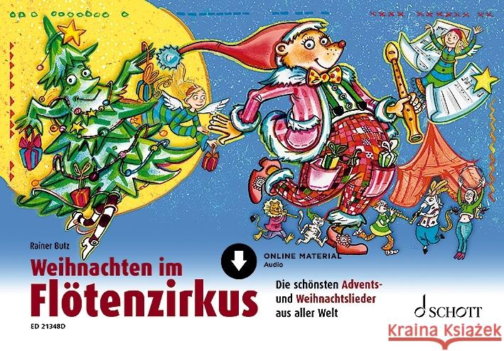 Weihnachten im Flötenzirkus Butz, Rainer 9783795724863 Schott Music, Mainz - książka