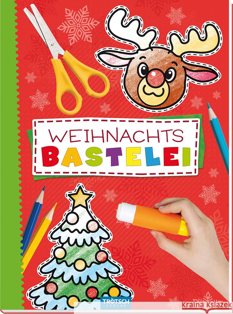 Weihnachts Bastelei : Trötsch Bastelbuch mit Bastelbögen  9783965523104 Trötsch - książka