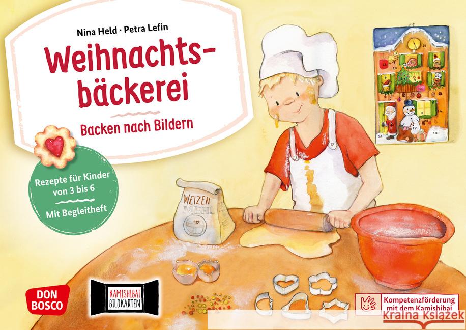 Weihnachtsbäckerei: Backen nach Bildern. Kamishibai Bildkartenset Held, Nina 4260179517488 Don Bosco Medien - książka