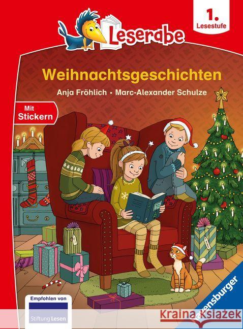 Weihnachtsgeschichten - Leserabe ab 1. Klasse - Erstlesebuch für Kinder ab 6 Jahren Fröhlich, Anja 9783473461417 Ravensburger Verlag - książka