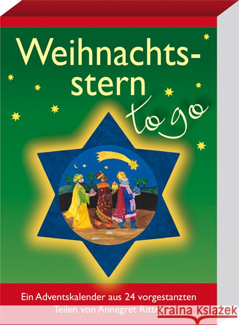 Weihnachtsstern - to go : Ein Adventskalender aus 24 vorgestanzten Teilen  9783780613226 Kaufmann - książka