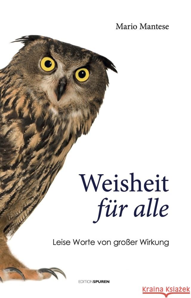 Weisheit für alle Mantese, Mario 9783905752939 Edition Spuren - książka