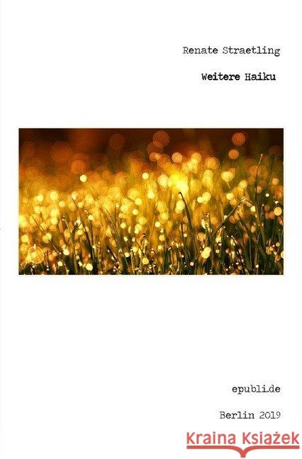 Weitere Haiku Straetling, Renate 9783750265752 epubli - książka