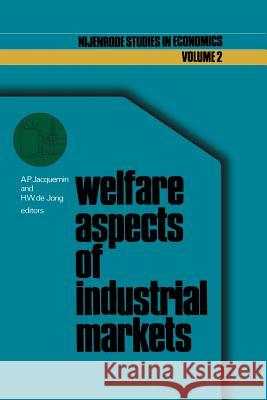 Welfare Aspects of Industrial Markets Jacquemin, A. P. 9781461342335 Springer - książka