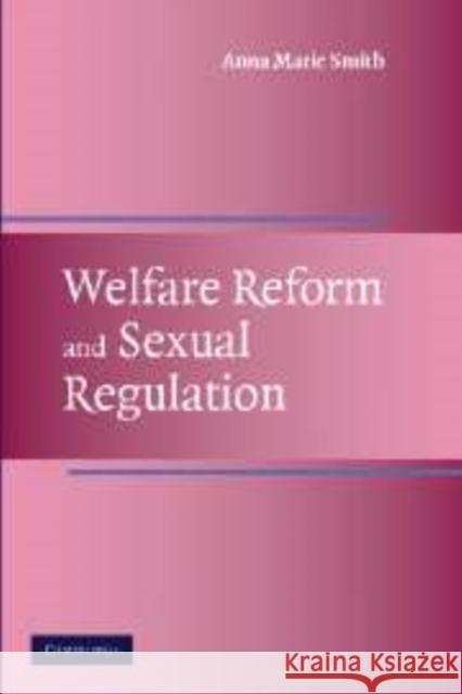 Welfare Reform and Sexual Regulation Anna Marie Smith (Cornell University, New York) 9780521820950 Cambridge University Press - książka