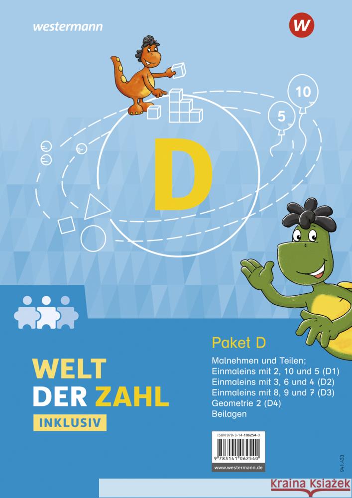 Welt der Zahl Inklusiv - Ausgabe 2021  9783141062540 Westermann Bildungsmedien - książka