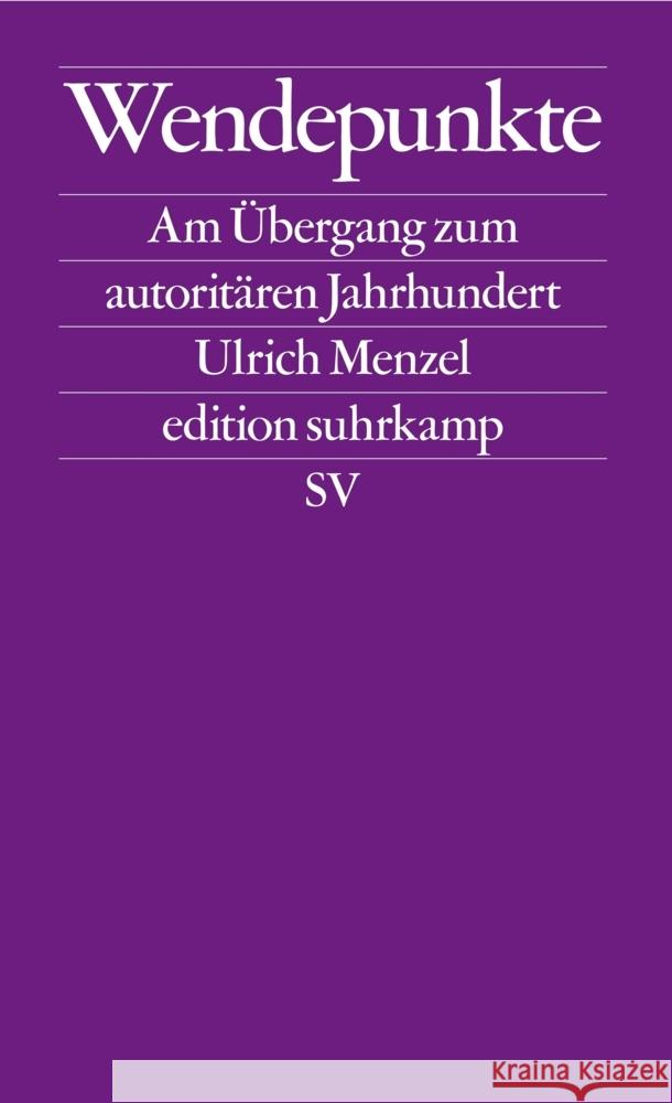 Wendepunkte Menzel, Ulrich 9783518127957 Suhrkamp - książka