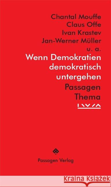 Wenn Demokratien demokratisch untergehen  9783709203583 Passagen Verlag - książka