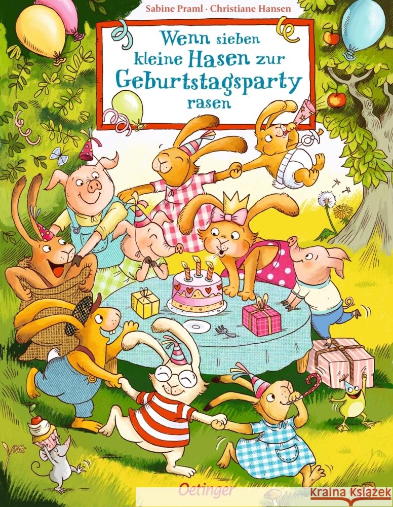 Wenn sieben kleine Hasen zur Geburtstagsparty rasen, 7 Teile Praml, Sabine 9783751203166 Oetinger - książka