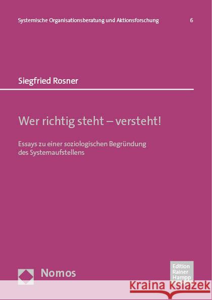 Wer richtig steht - versteht! Rosner, Siegfried 9783985420520 Nomos - książka