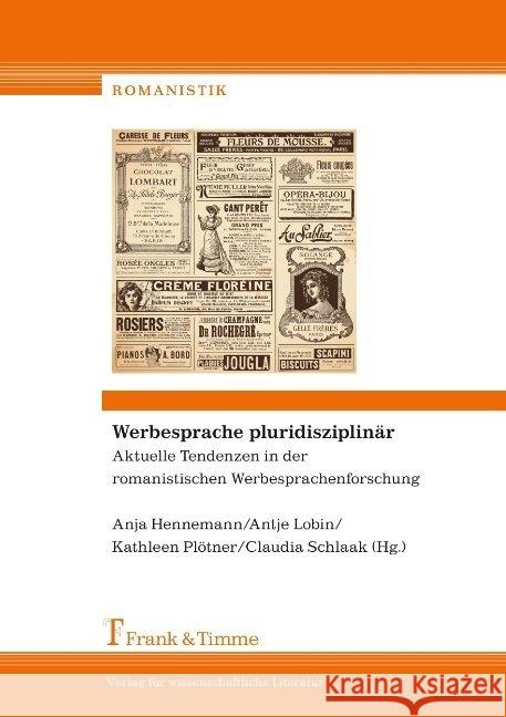 Werbesprache pluridisziplinär - Aktuelle Tendenzen in der romanistischen Werbesprachenforschung  9783732902699 Frank & Timme - książka