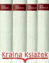 Werke, 4 Bde. Poe, Edgar A. Schmidt, Arno Wollschläger, Hans 9783458174165 Insel, Frankfurt - książka