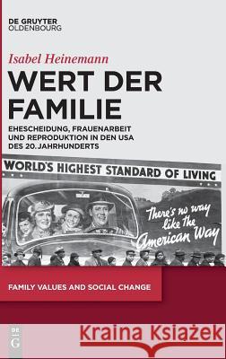 Wert der Familie Heinemann, Isabel 9783110461572 Walter de Gruyter - książka