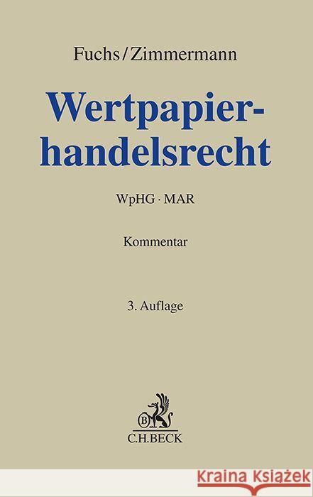 Wertpapierhandelsrecht  9783406745508 Beck Juristischer Verlag - książka