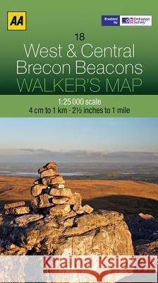 West and Central Brecon Beacons AA Publishing 9780749573102 AA Publishing - książka