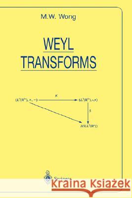 Weyl Transforms M. W. Wong Man Wah Wong 9780387984148 Springer - książka