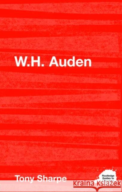 W.H. Auden Tony Sharpe 9780415327367  - książka