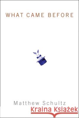 What Came Before Matthew Schultz 9781946482372 Tupelo Press - książka
