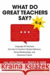 What Do Great Teachers Say? Peggy H. Yates 9781032508832 Taylor & Francis Ltd