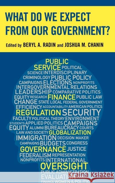 What Do We Expect from Our Government? Beryl Radin 9780739144534 Lexington Books - książka