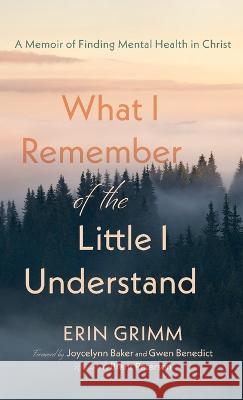 What I Remember of the Little I Understand Erin Grimm Gwen Benedict Joycelynn Baker 9781666775433 Resource Publications (CA) - książka