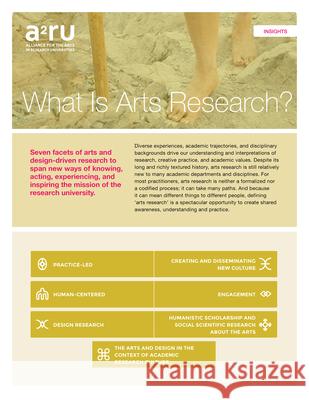What Is Arts Research? Gabriel Harp 9781607855910 Michigan Publishing Services - książka