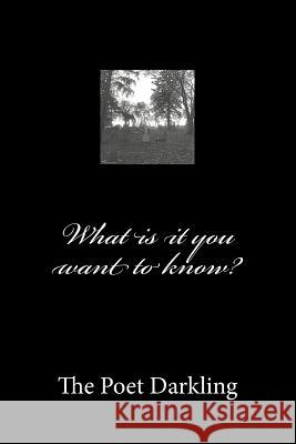 What Is It You Want to Know? The Poe Teresa Benjamin 9781470033149 Createspace - książka