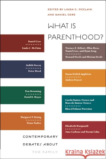 What Is Parenthood?: Contemporary Debates about the Family McClain, Linda C. 9780814729151 New York University Press - książka