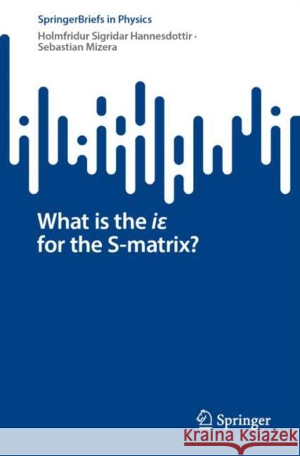 What Is the Iε For the S-Matrix? Hannesdottir, Holmfridur Sigridar 9783031182570 Springer - książka