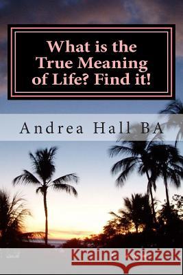 What is the True Meaning of Life? Find it!: The ultimate philosophical discussion of what this life is all about Hall, Andrea 9781500646653 Createspace - książka