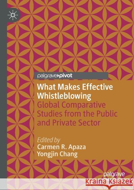 What Makes Effective Whistleblowing: Global Comparative Studies from the Public and Private Sector Carmen R. Apaza Yongjin Chang 9783030402020 Palgrave MacMillan - książka