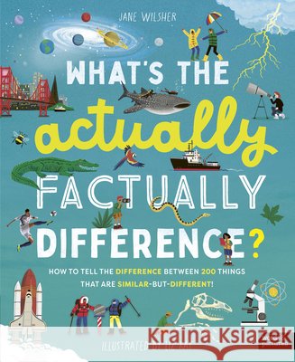 What's the Actually Factually Difference? Jane Wilsher Liz Kay 9780711292703 Words & Pictures - książka