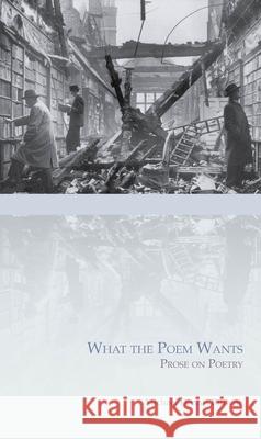 What the Poem Wants: Prose on Poetry Michael Dennis Browne 9780887485121 Carnegie-Mellon University Press - książka