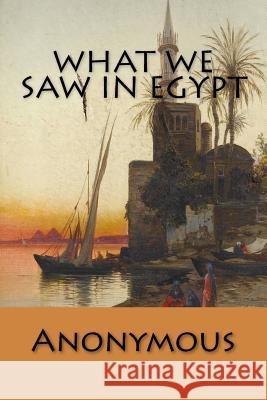 What We Saw in Egypt Anonymous 9781508839958 Createspace - książka