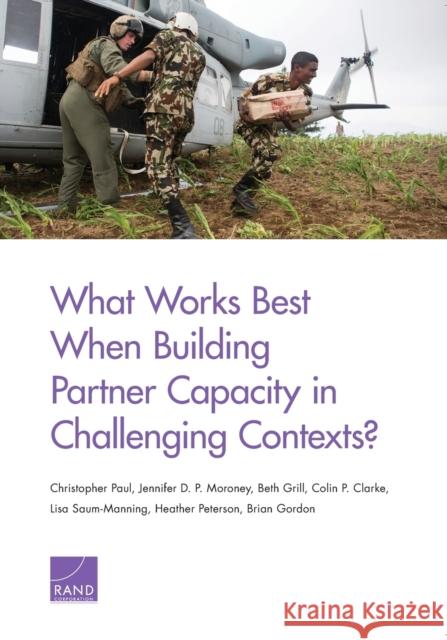 What Works Best When Building Partner Capacity in Challenging Contexts? Beth Grill Colin P. Clarke Lisa Saum-Manning 9780833088710 RAND Corporation - książka