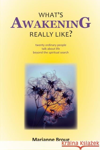 What's Awakening Really Like?: Twenty ordinary people talk about life beyond the spiritual search Marianne Broug 9780648078722 Publicious Pty Ltd - książka
