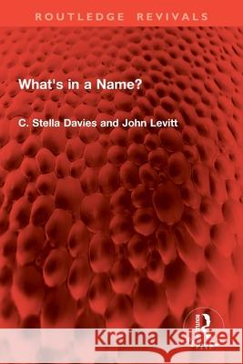 What's in a Name? John Levitt 9781032830544 Routledge - książka